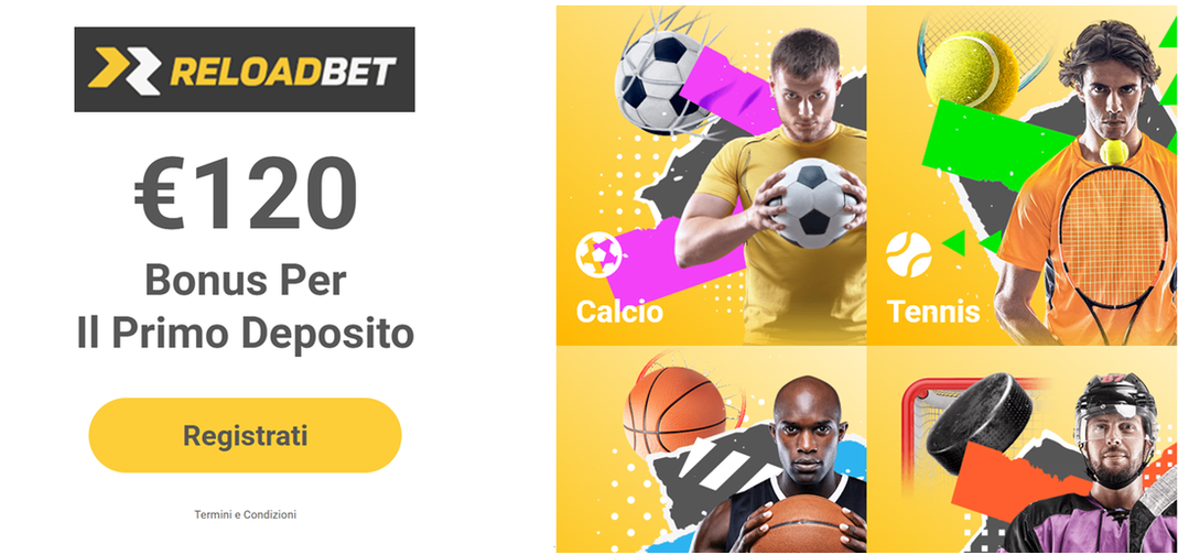 ReloadBet €120 Bonus sport